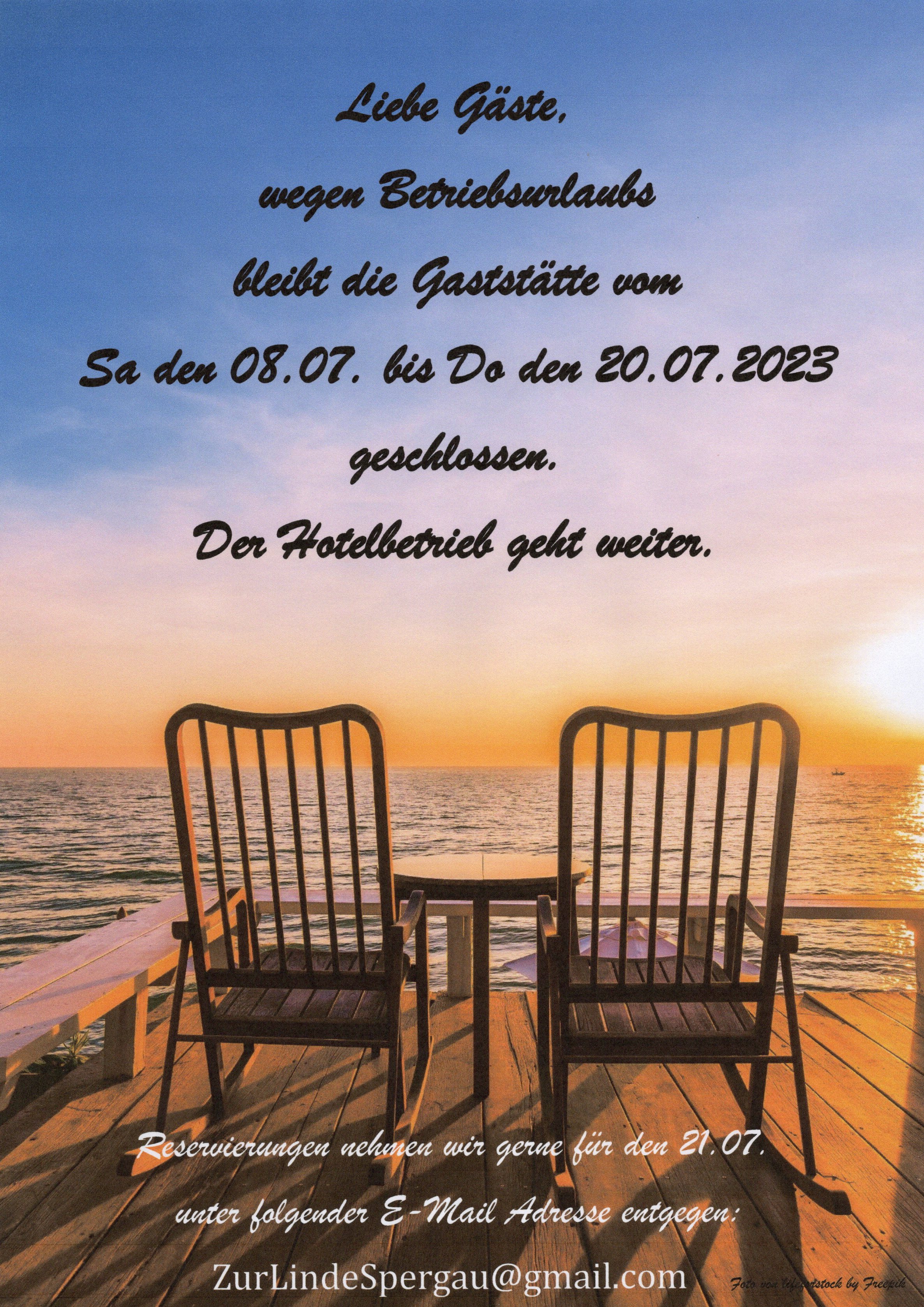 Unsere Betriebsferien